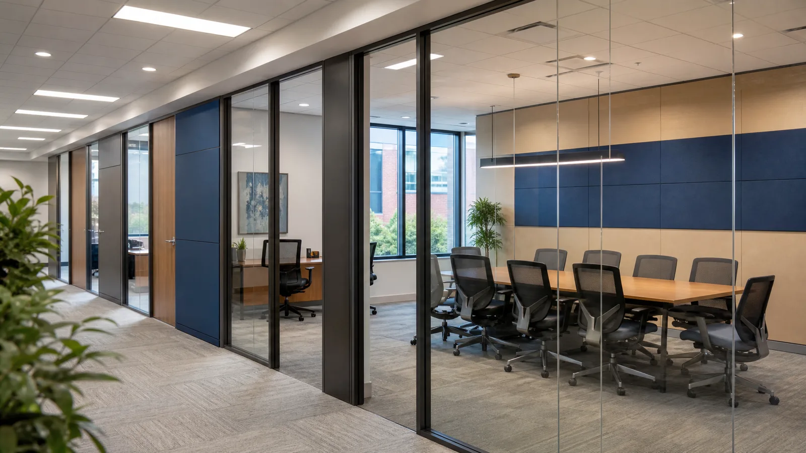 Cloisons amovibles pour bureaux